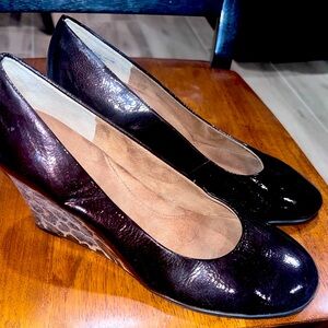 Aerosole Wedge Plum and Leopard